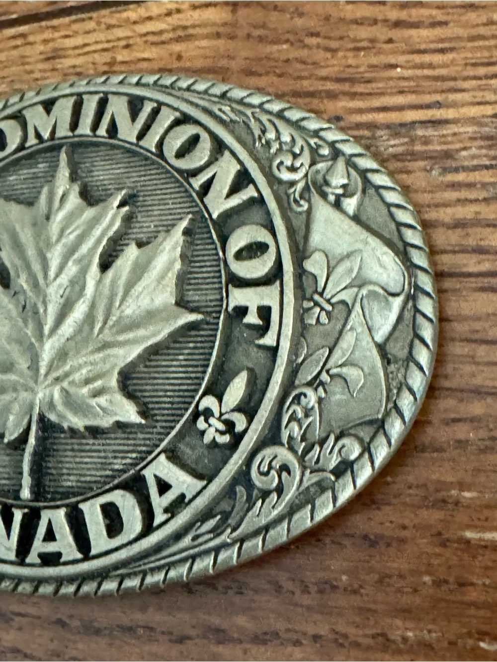 Dominion Of Canada Tony Lama Solid Brass “First Edition” Belt Buckle